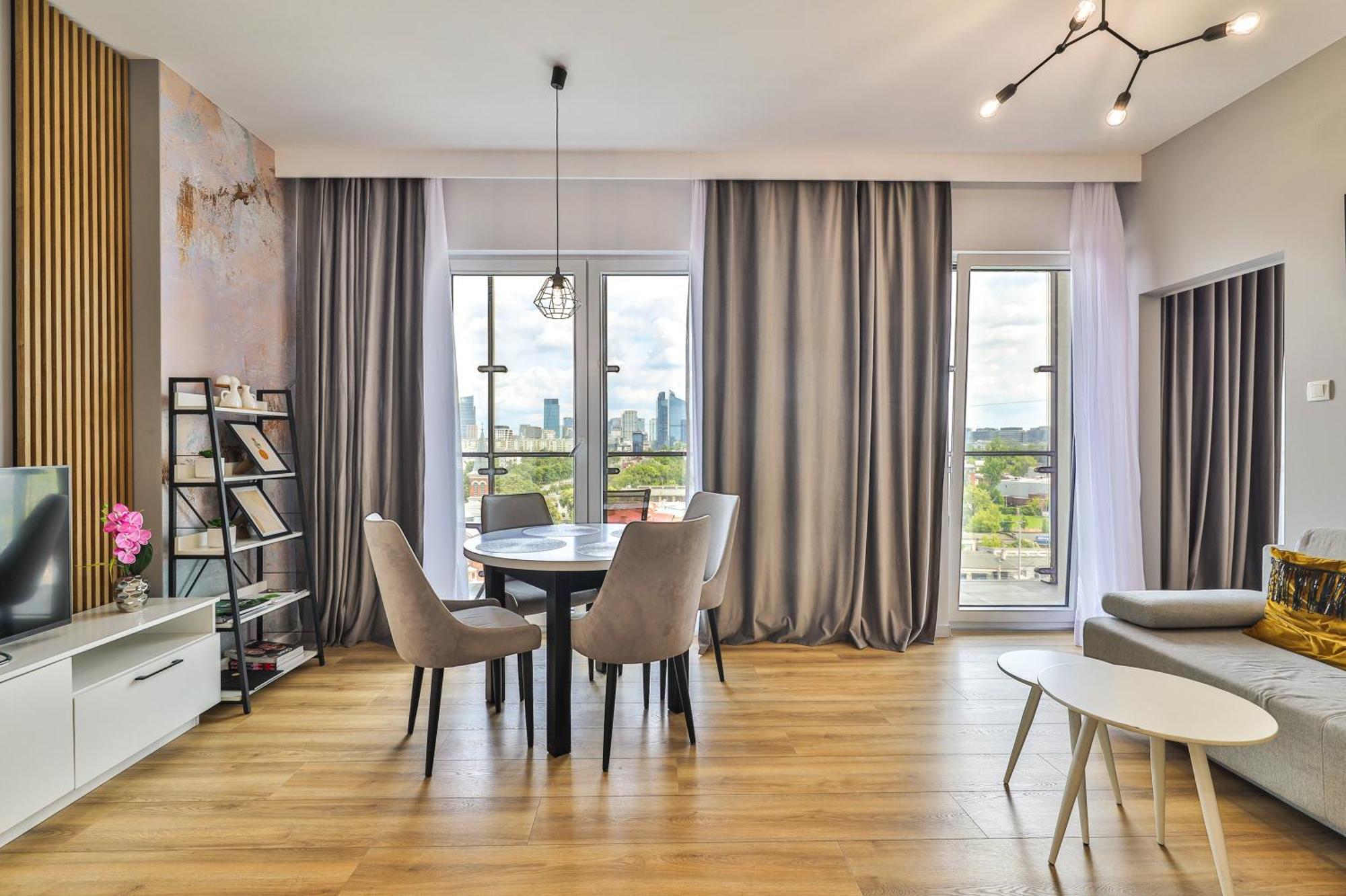 Wola Tower Deluxe Separate Bedroom With Free Garage - By Perfect Apart Varsovia Exterior foto
